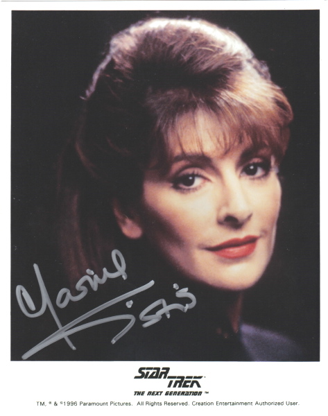 Star Trek Next Generation Troi Marina Sirtis Autograph