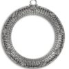 NEW UNUSED Stargate Atlantis TV Series Stargate Antique Silver Toned Necklace 