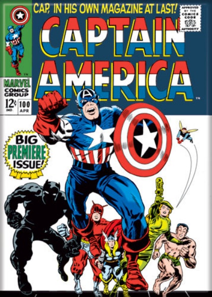 Captain America Shield Marvel Comic Gift 3.5" Fridge Refrigerator 31200 Magnet 