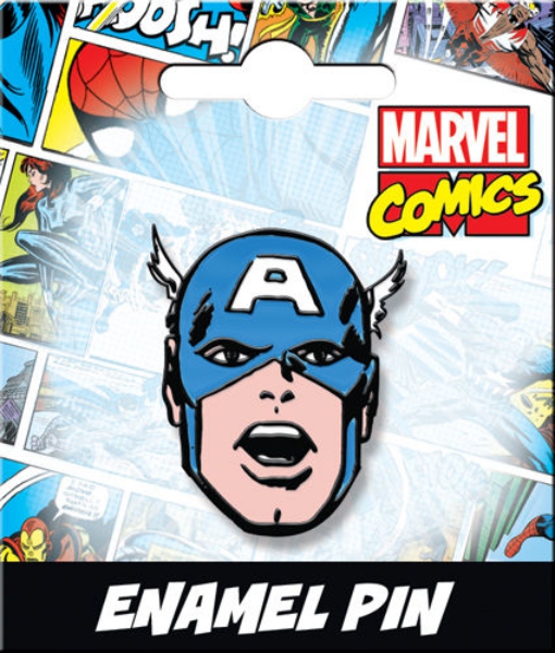 Marvel Comics Captain America Face and Mask Thick Metal Enamel Pin NEW  UNUSED | Starbase Atlanta