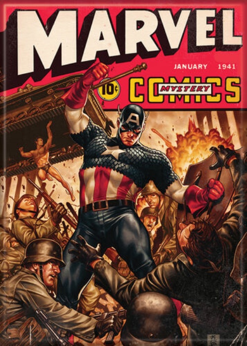 Captain America Comics #1 cover 2x3" fridge/locker magnet vintage 