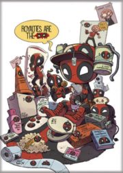 Marvel Comics Deadpool Imitating MacBeth Comic Art Refrigerator Magnet UNUSED