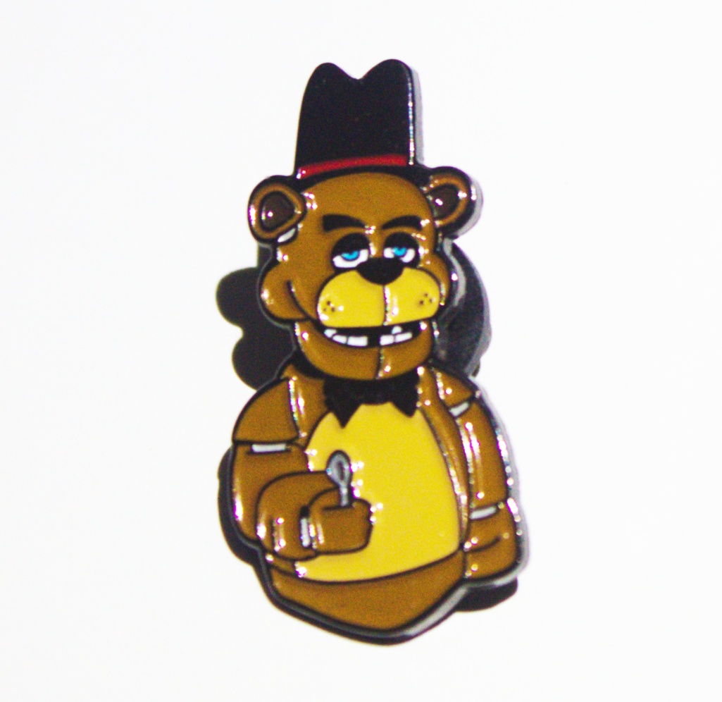 Five Nights At Freddy’s Video Game Freddy with Spoon Metal Enamel Pin ...
