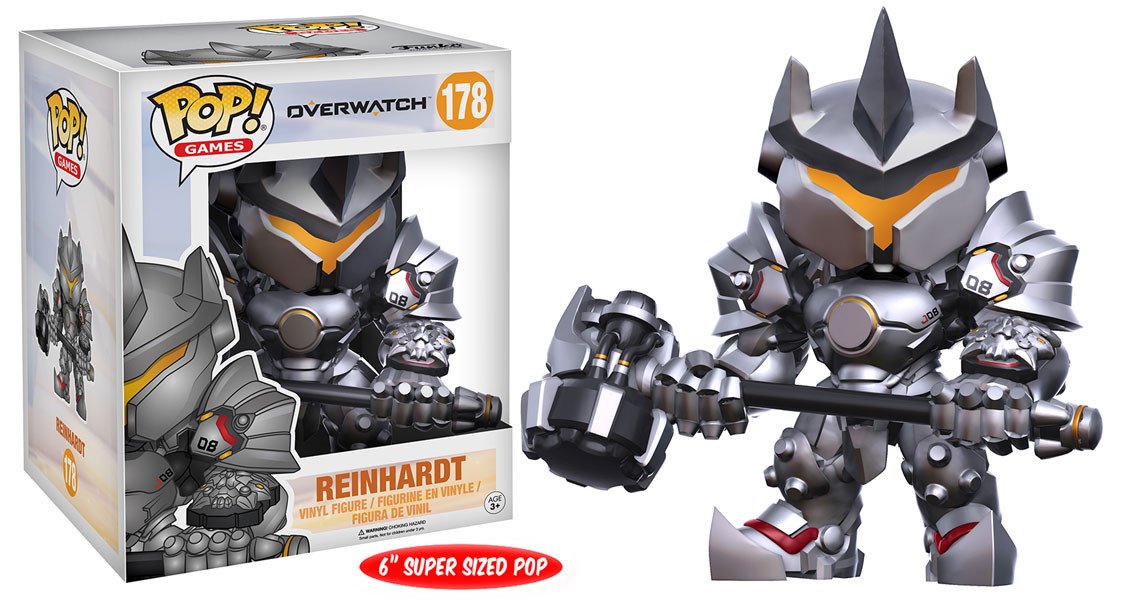 Overwatch Video Game Reinhardt Super-Sized POP! 6″ Figure