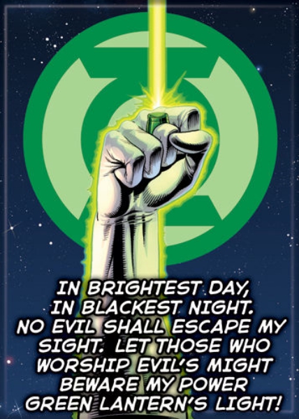 Dc Comics Green Lantern Ring And Brightest Day Oath Refrigerator Magnet Unused Starbase Atlanta
