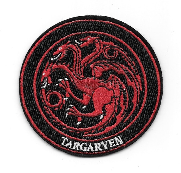 Game Of Thrones House Targaryen Dragon Sigil Logo Embroidered Patch