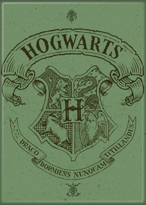 violencia embotellamiento Cincuenta Harry Potter Hogwarts School Logo Green Crest Refrigerator Magnet NEW  UNUSED | Starbase Atlanta