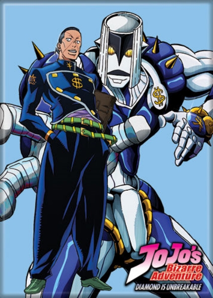 JoJo's Bizarre Adventure Anime Okuyasu and The Hand Refrigerator