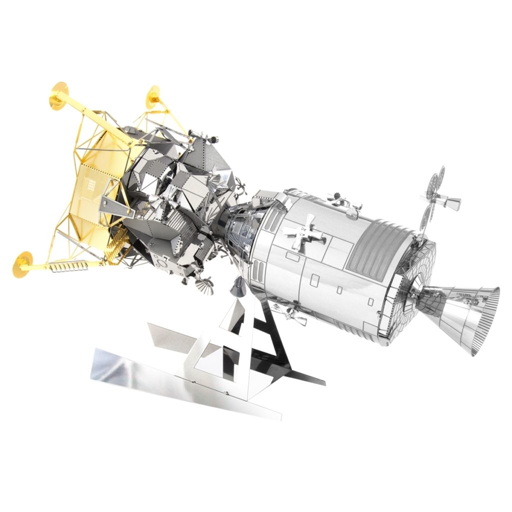 Apollo 11 Command Module CSM with Lunar Module Metal Earth Steel Model ...