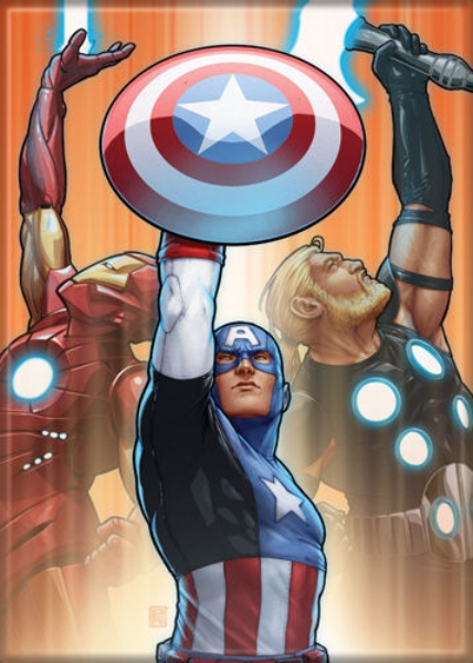 Magnet Aimant Frigo Ø38mm Thor Super Heros Marvel Comics Avengers 