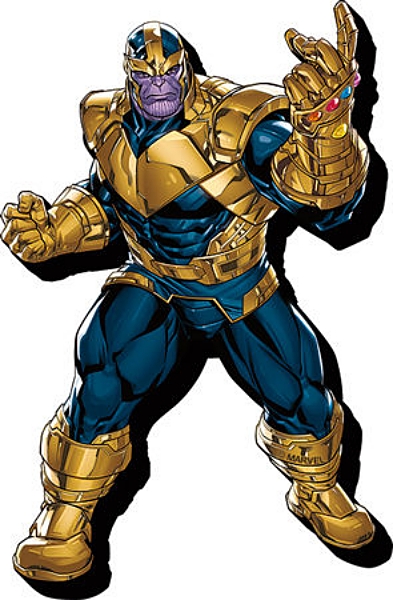 Marvel Comics Thanos Comic Art Figure Chunky 3-D Die-Cut ...
