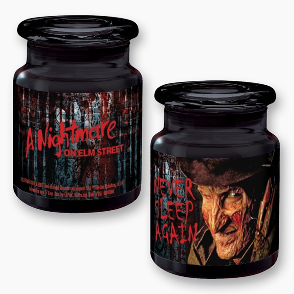 A Nightmare on Elm Street Movie Freddy Black Apothecary Style Glass Jar with Lid 