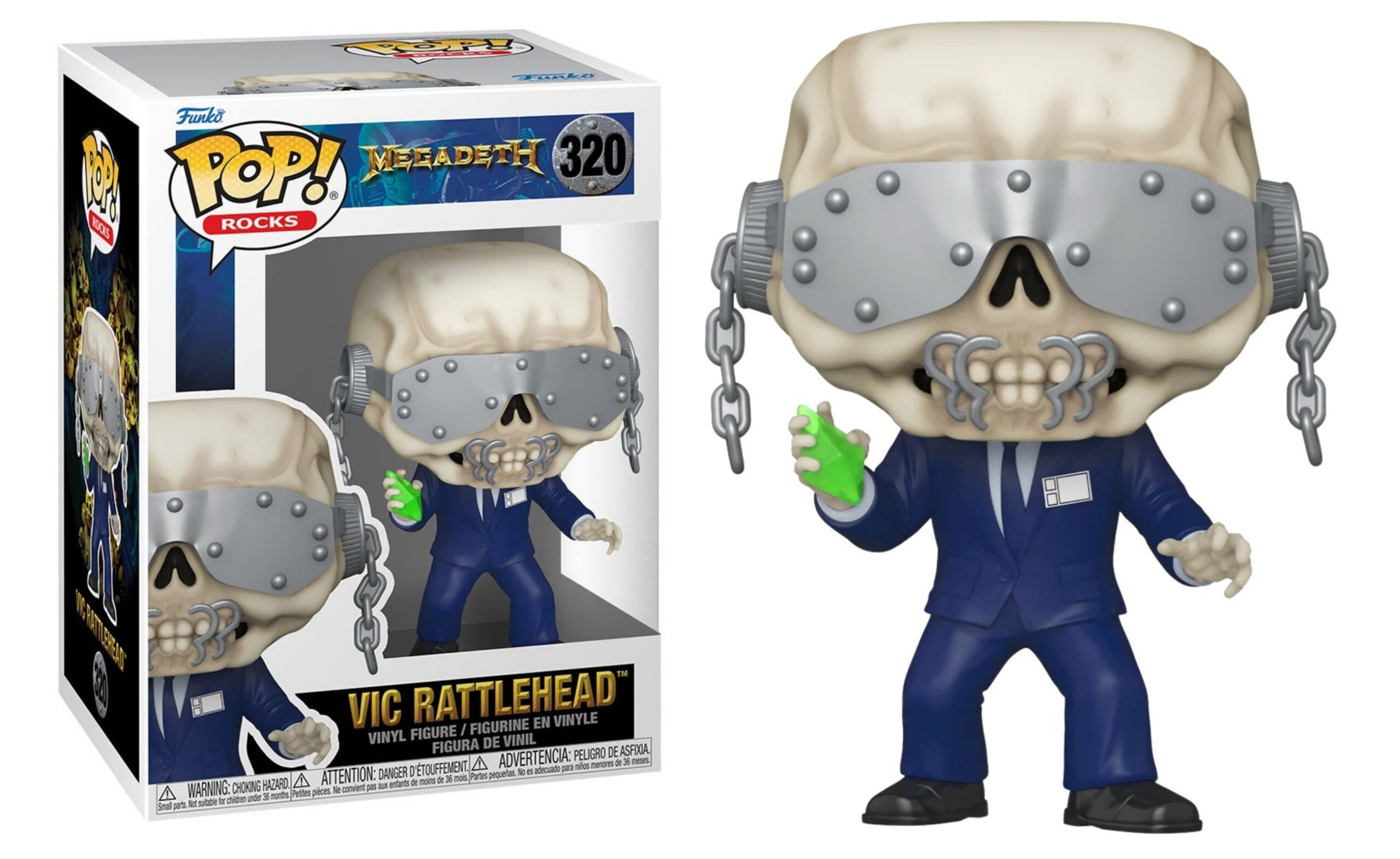 メガデス フィギュア　megadeth ROCK Vic Rattlehead メガデス フィギュア megadeth ROCK Vic Rattlehead