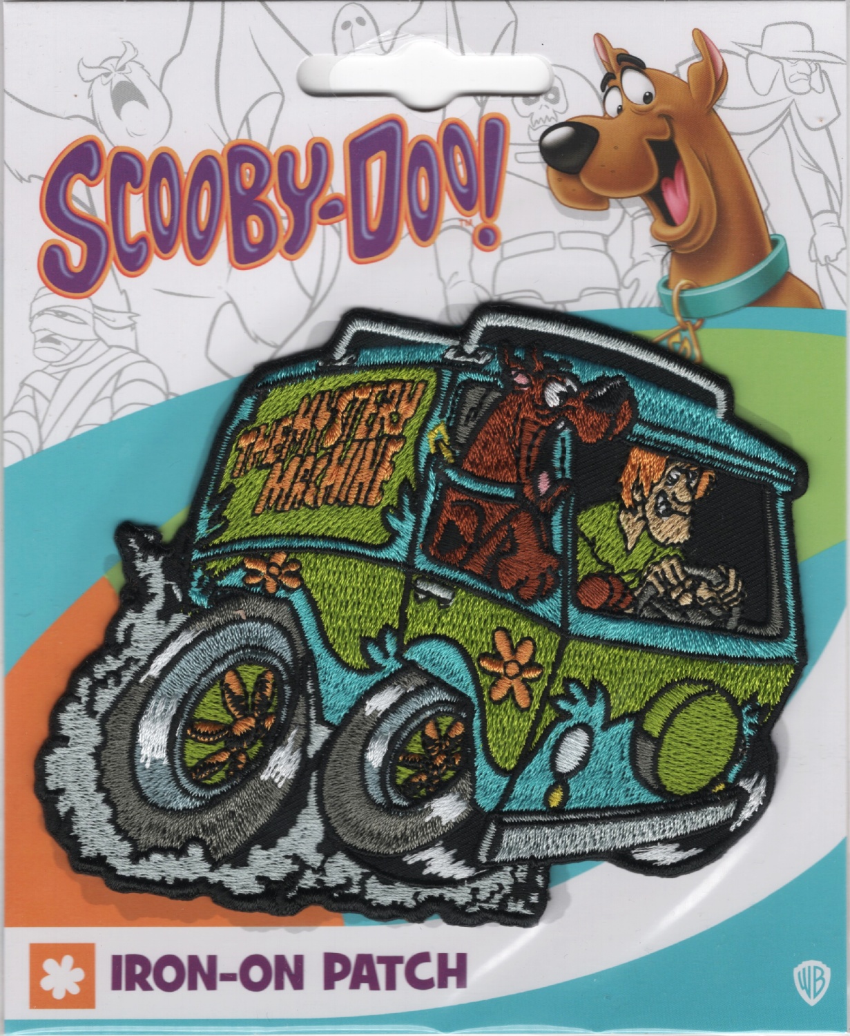 Scooby-Doo Mystery Machine with Scooby and Shaggy Embroidered Patch NEW  UNUSED