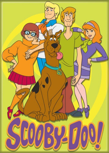 Magnet Aimant Frigo Ø38mm Dessin Animé Scooby Doo Scoubidou 