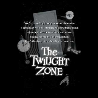 Twilight Zone TV Series CBS Monologue Adult V-Neck T-Shirt Tee