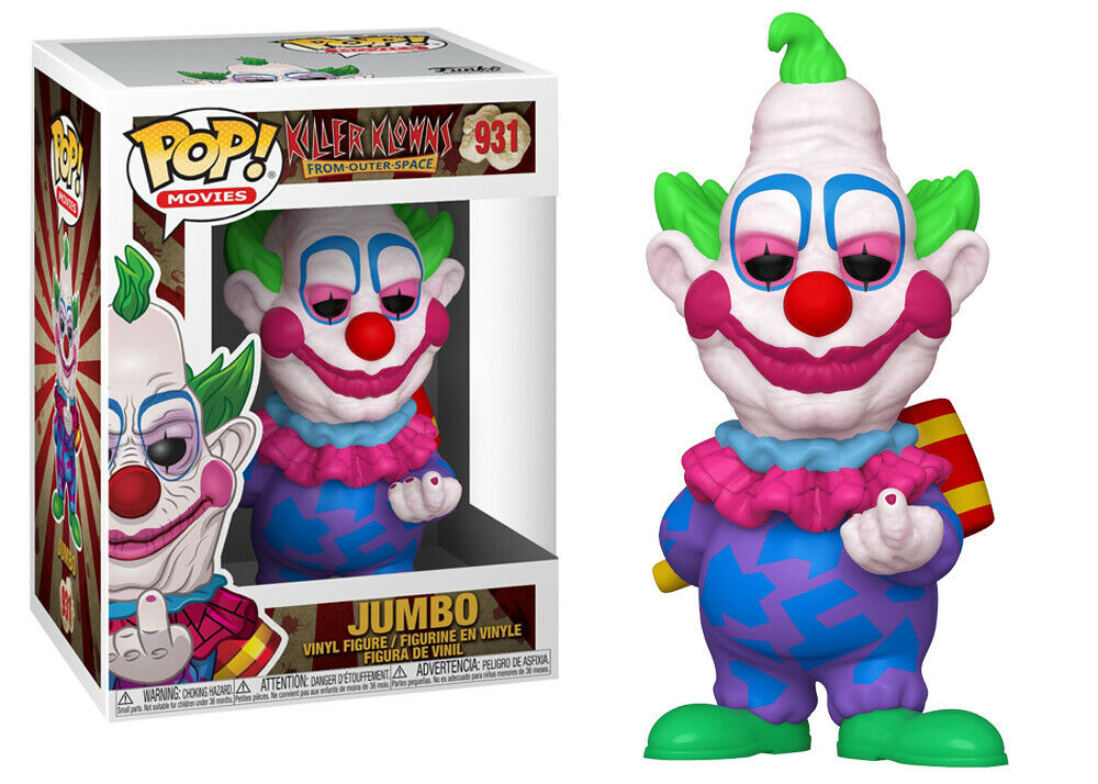 Killer Clowns From Outer Space Movie Jumbo Pop Figure Toy 931 Funko Mib Starbase Atlanta