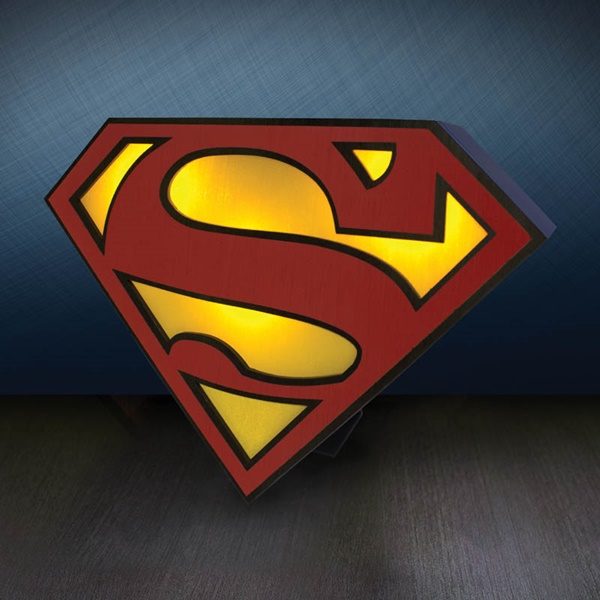 Dc Comics Superman Die Cut S Shield Logo Usb Or Battery Powered