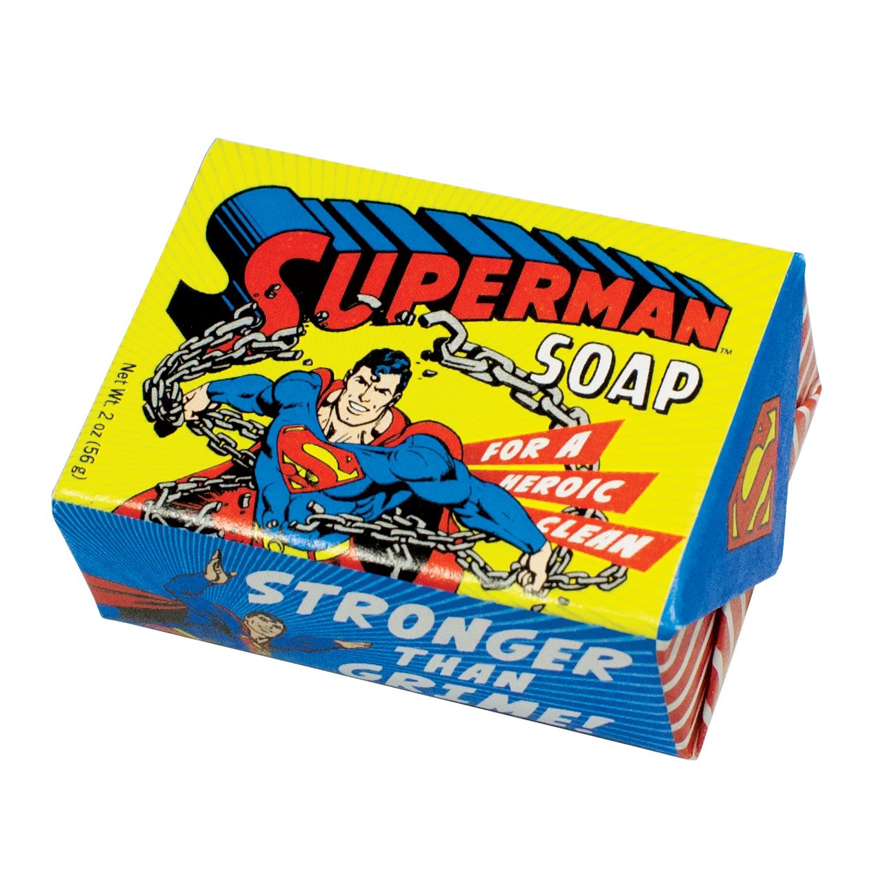 DC Comics Superman Soap For A Heroic Clean Stronger Than Grime! NEW