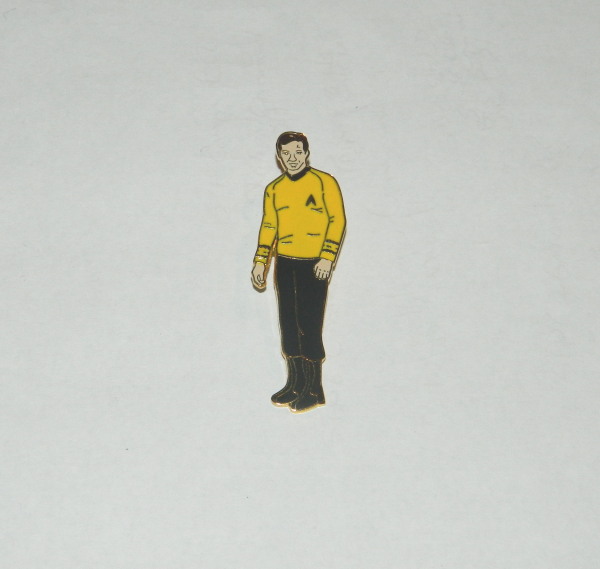 Star Trek Classic TV Mr Spock Figure Cut Out Cloisonne Metal Pin 1986 UNUSED 