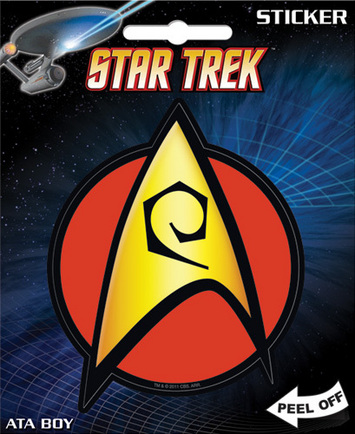 NEW UNUSED Star Trek Classic TV Series Engineering Logo Peel Off Sticker Decal 