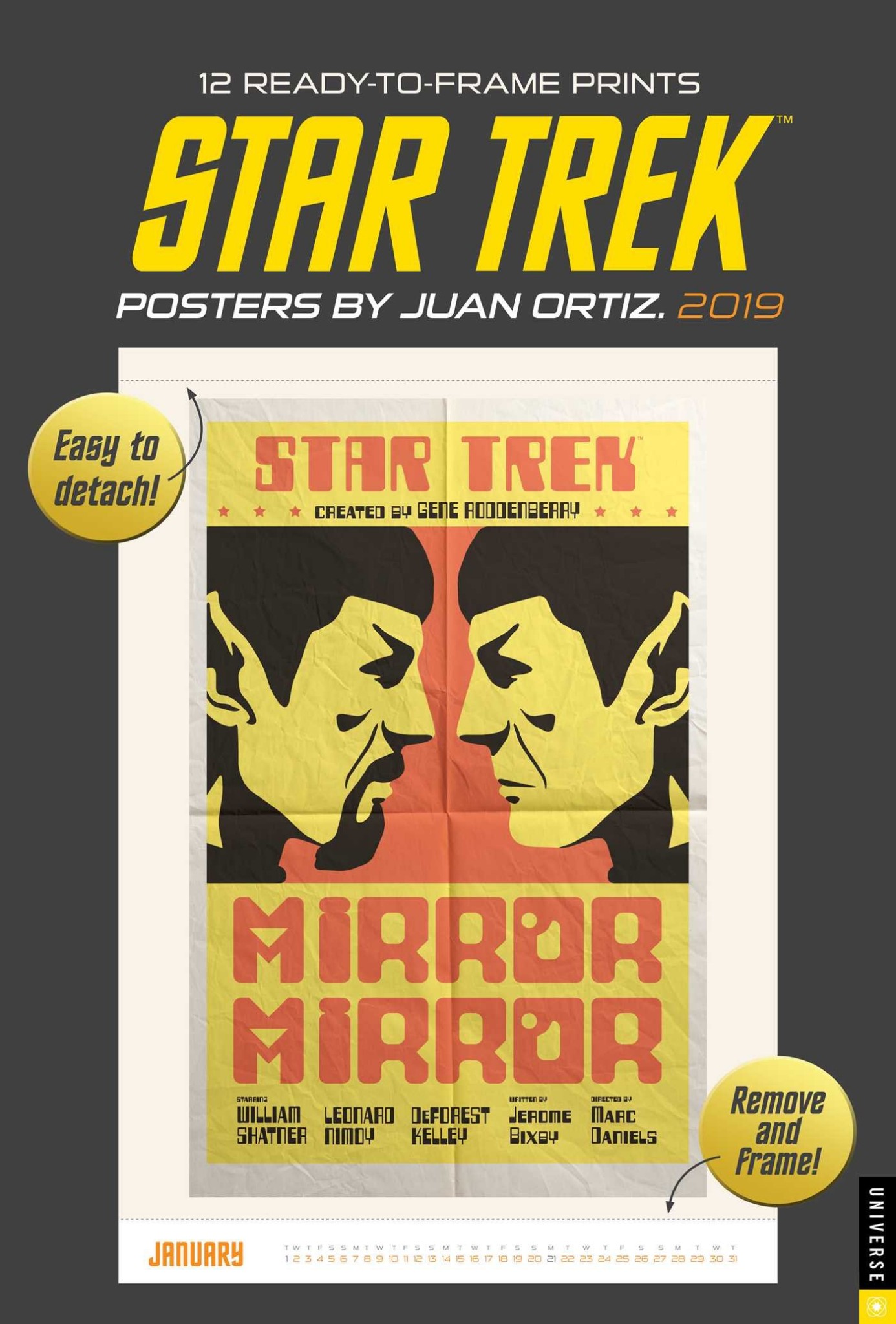 Star Trek Posters by Juan Ortiz 2019 Poster Calendar Epub-Ebook