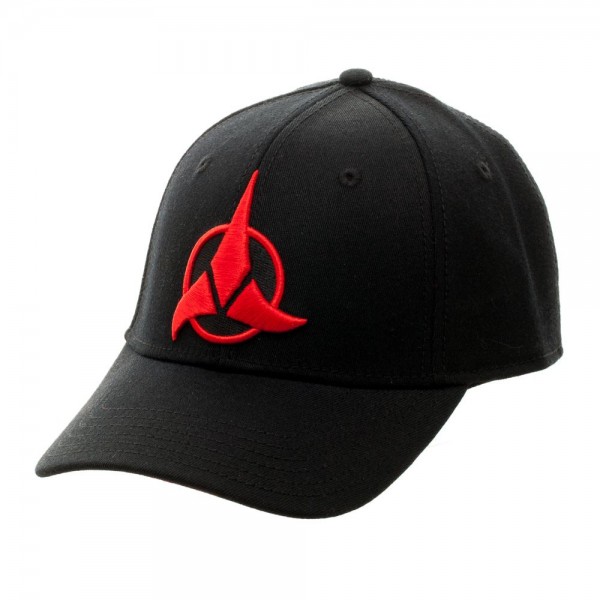 Star Trek Red Klingon Embroidered Logo Adjustable Flex Baseball Cap Hat NEW 