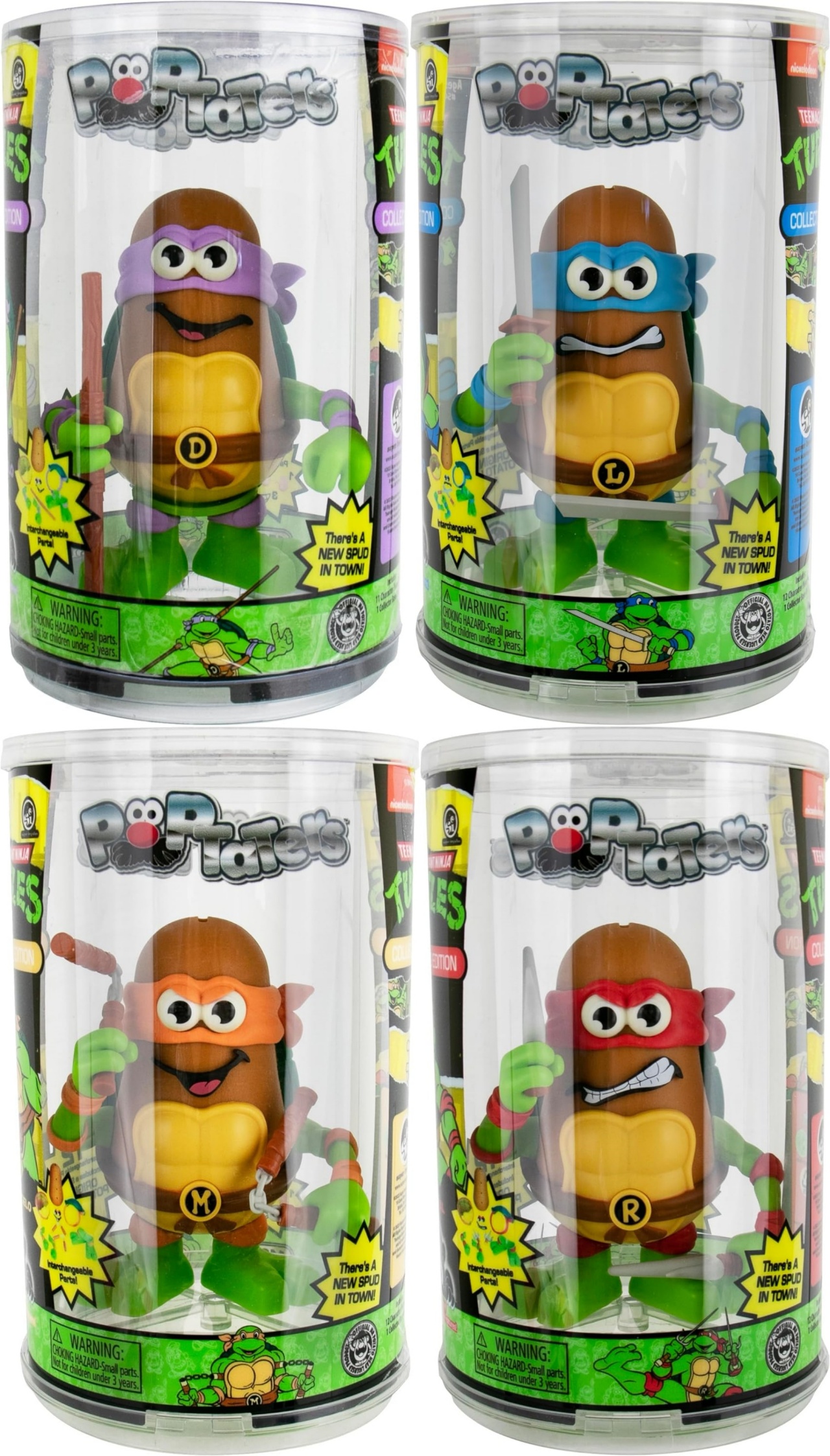 Teenage Mutant Ninja Turtles 4 Potato Head Figures Set Super