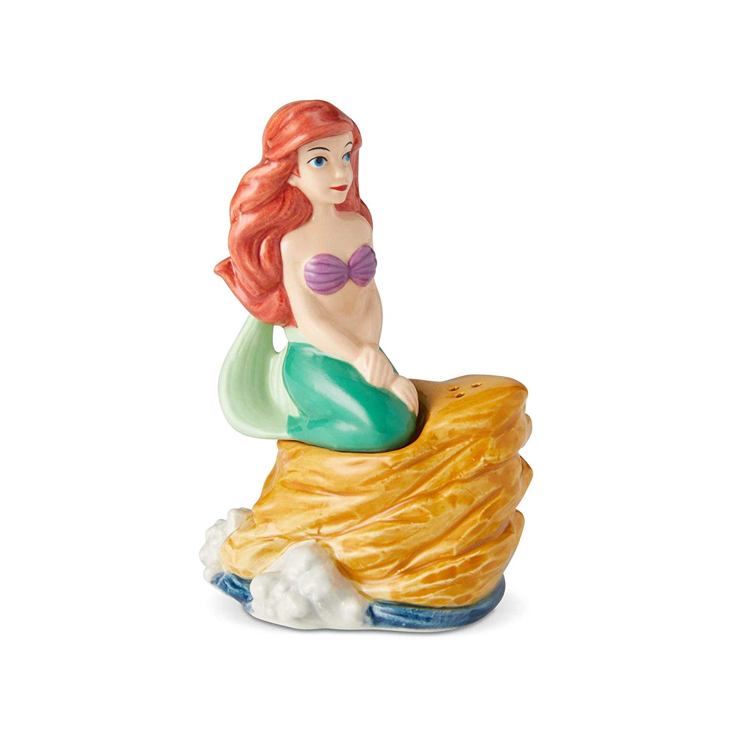 Walt Disney Little Mermaid Ariel on Rock Ceramic Salt & Pepper Shakers Set BOXED ...1500 x 1500
