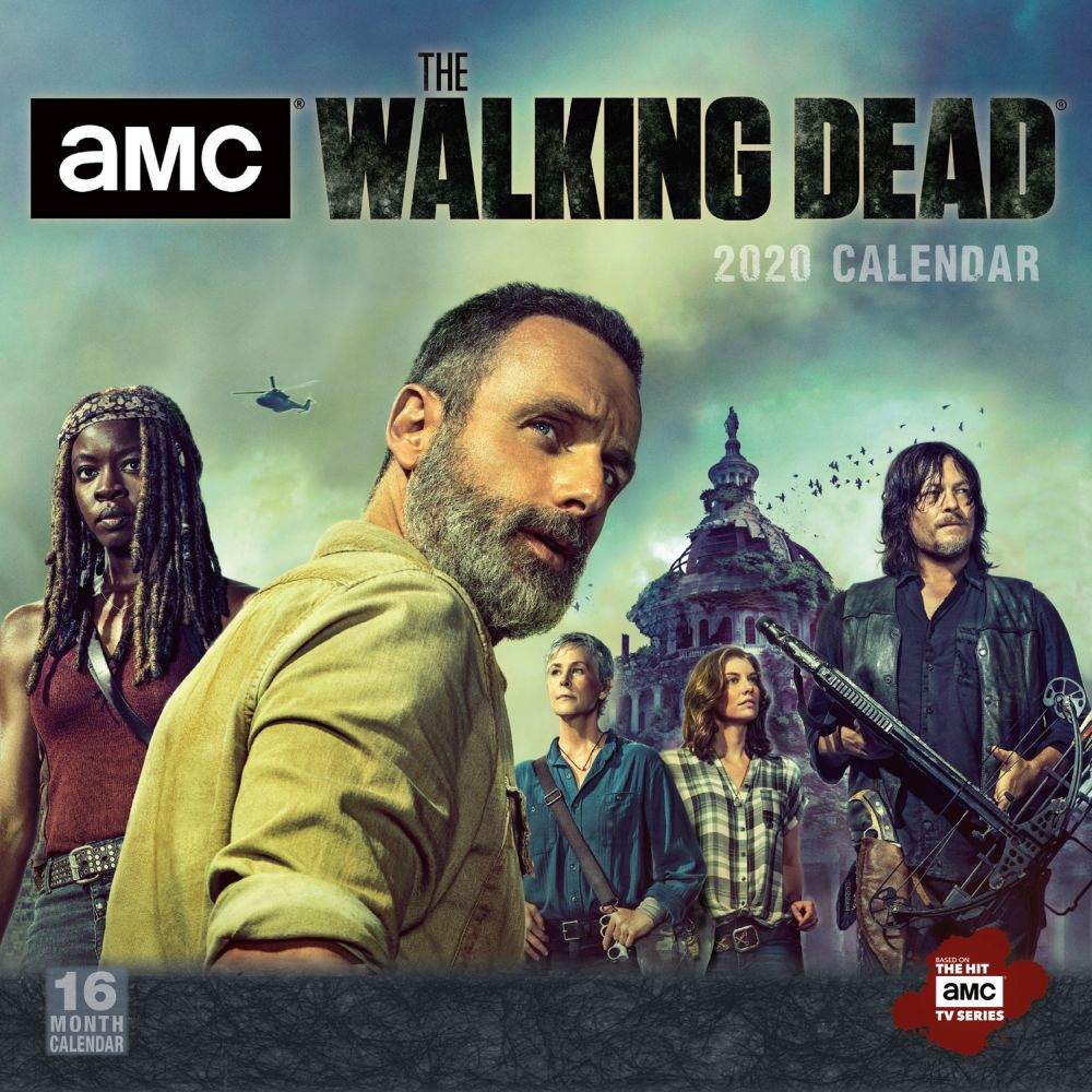 The Walking Dead TV Series 12 Month 2019 Wall Calendar NEW SEALED 
