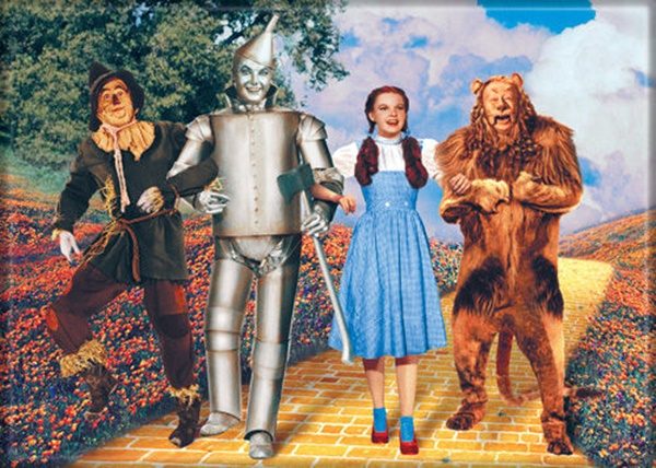 The Wizard of Oz Cast On Yellow Brick Road Photo Refrigerator ...