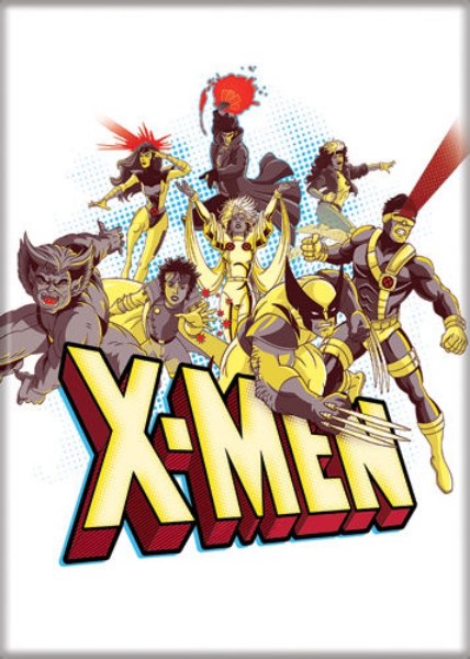 Marvel Comics Uncanny X-Men Cartoon Cast On White Refrigerator Magnet NEW  UNUSED | Starbase Atlanta